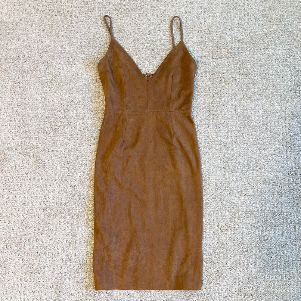 LF Faith in Love Faux Suede Dress Size 4